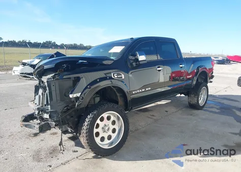 2017 Nissan Titan Xd Platinum Reserve Diesel из США, поврежденный, VIN 1N6BA1F43HN522302